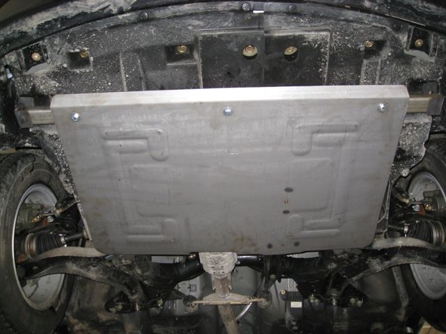 Защита алюминиевая Alfeco для картера и КПП Mazda 323 BJ Familia 1998-2003. Артикул ALF.45.01al