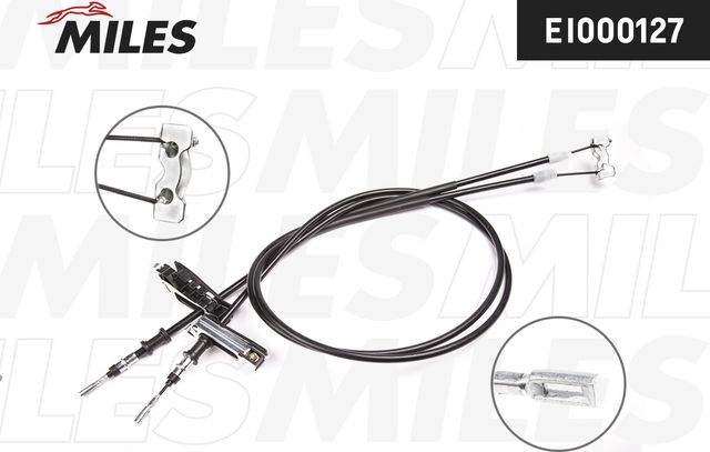 Трос ручника (тросик ручного тормоза) Miles задний для Ford Focus I 1998-2001. Артикул EI000127