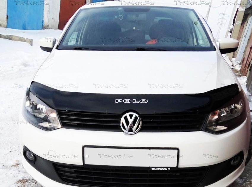 Дефлектор Vip-Tuning для капота Volkswagen Polo V хэтчбек 2009-2015. Артикул VW26