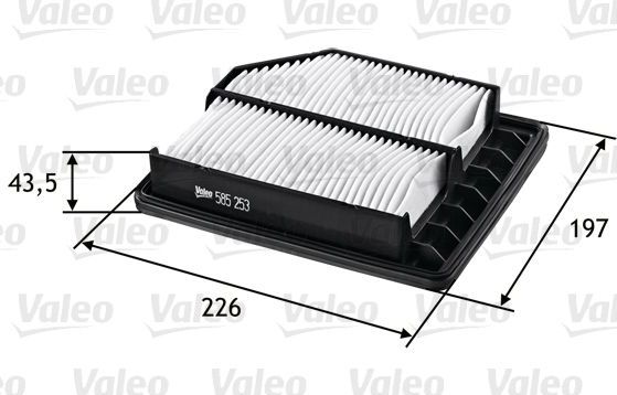 Воздушный фильтр Valeo. Артикул 585253