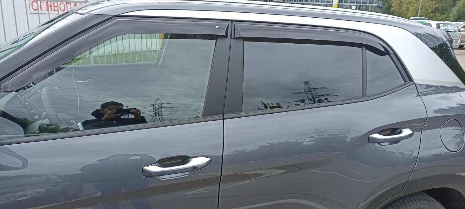 Дефлекторы Cobra Tuning для окон Hyundai Creta II 5дв. 2021-2026. Артикул H27721