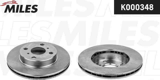 Тормозной диск Miles передний для Toyota Paseo I (L40) 1988-1995. Артикул K000348