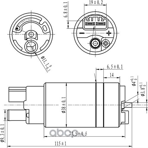 ТОПЛИВНЫЙ НАСОС HONDA CIVIC 4D, CR-V, LEXUS GX, RX, MITSUBISHI PAJERO PININ, TOY (Zikmar). Артикул Z61093R