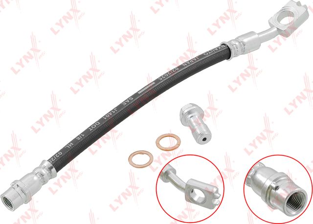 Тормозной шланг LYNXauto для Audi A4 I (B5) 1994-2001. Артикул BL-3095