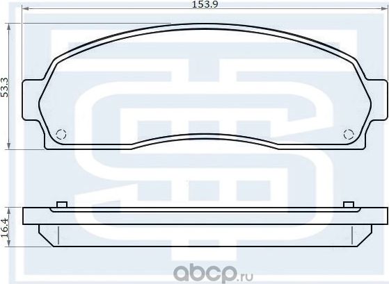 Колодки тормозные передние (Starke). Артикул 176739