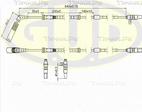 Датчик ABS G.U.D. задний для BMW X5 I (E53) 2000-2006. Артикул GABS01218