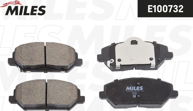 Тормозные колодки Miles (Semi-Metallic). Артикул E100732