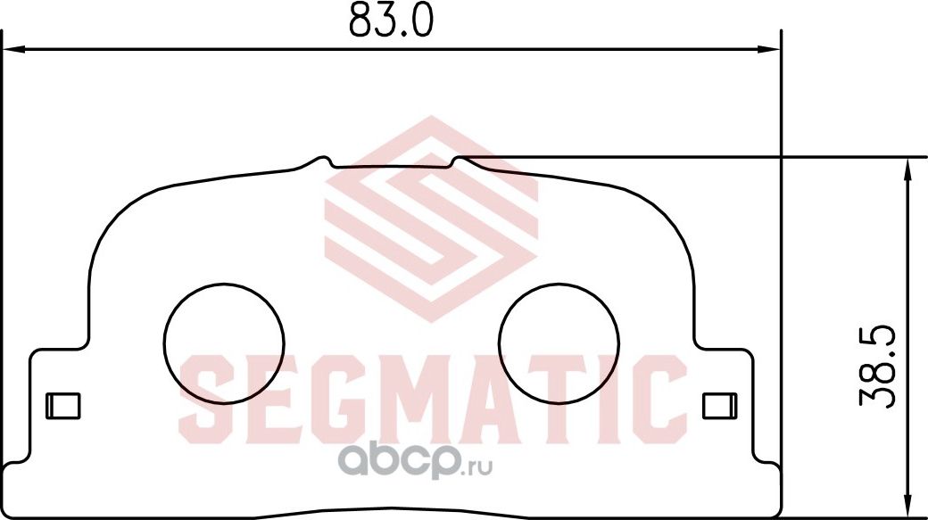Колодки тормозные (Segmatic). Артикул SGBP2683