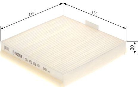 Салонный фильтр Bosch. Артикул 1 987 435 106
