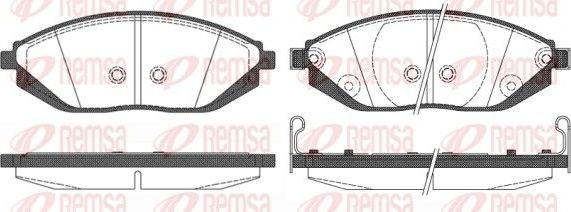 Тормозные колодки Remsa. Артикул 1472.02
