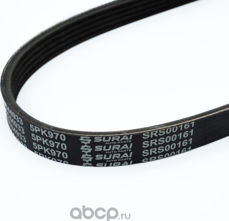 Ремень привод. Daewoo Nexia (94-) 1.5i ГУР (5PK0970) (SRS 00161) SURAI Surai. Артикул SRS00161