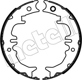 Тормозные колодки (стояночная тормозная система) Metelli. Артикул 53-0688