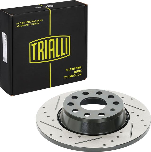 Диск тормозной VW TIGUAN 07- задн. (Trialli). Артикул DF160S