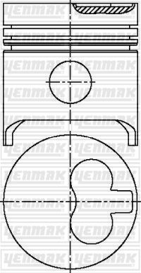 Поршень Yenmak для Citroen BX 1985-1993. Артикул 31-03876-050