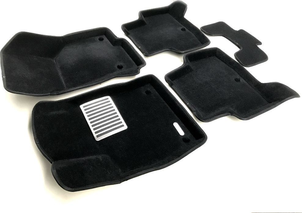 Коврики текстильные Euromat 3D Lux для салона Audi A3 2013-2026 ЧЕРНЫЕ. Артикул EM3D-004507