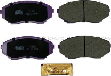 Тормозные колодки NiBK передние для Mazda CX-7 I 2006-2014. Артикул PN5376