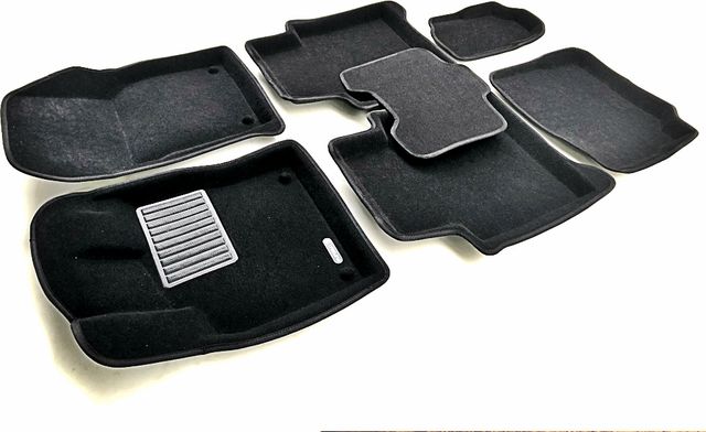 Коврики текстильные Euromat 3D Business для салона Skoda Kodiaq (3 Ряд) I 2017-2026. Артикул EMC3D-004513