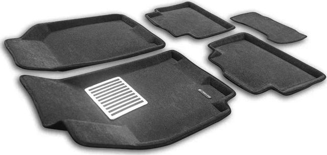Коврики Euromat 3D Lux для салона Ravon Gentra 2015-2022 СЕРЫЕ. Артикул EM3D-001506G