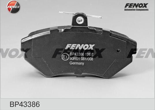 Тормозные колодки Fenox передние для Audi 80 III (B2) 1982-1986. Артикул BP43386