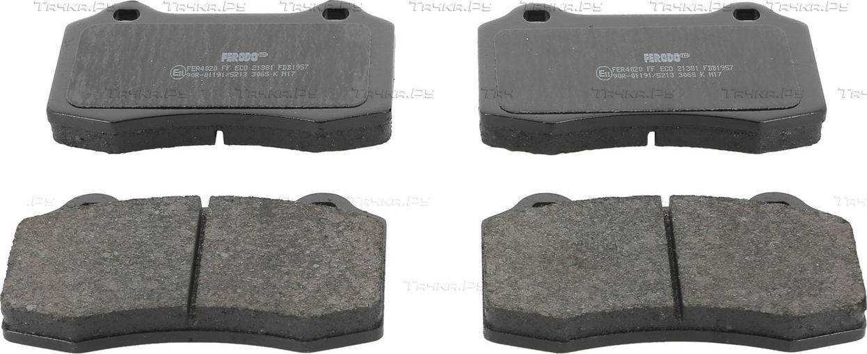 Тормозные колодки Ferodo Premier Eco Friction передние для SEAT Cordoba I 2000-2002. Артикул FDB1957