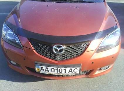 Дефлектор EGR для капота Mazda 3 I хэтчбек 2003-2008. Артикул SG-3746DS