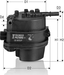 Топливный фильтр  Tecneco Filters. Артикул GS9015P