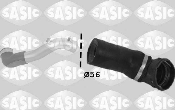 Патрубок интеркулера Sasic для BMW 3 V (E90/E91/E92/E93) 2004-2013. Артикул 3356055