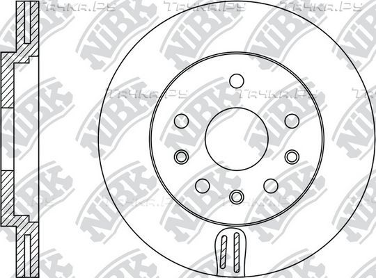 Тормозной диск NiBK передний для Opel Meriva A 2005-2010. Артикул RN1392