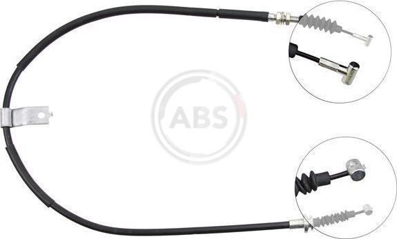 Трос ручника (тросик ручного тормоза) ABS задний левый для Mazda MX-5 II (NB) 1998-2005. Артикул K18987