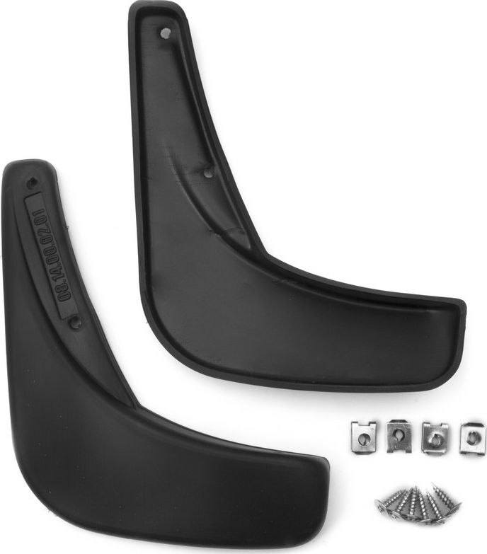 Брызговики Frosch (в пакете) задняя пара для Chevrolet Spark 2010-2026. Артикул NLF.08.14.E11