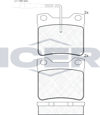 Тормозные колодки Icer. Артикул 141241