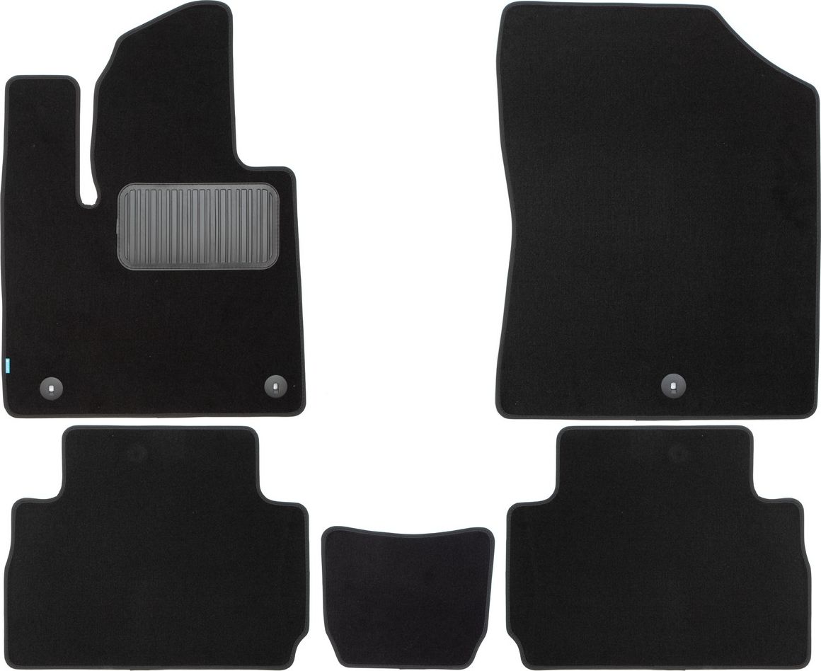 Коврики текстильные Klever Premium для салона Hyundai Santa Fe IV 5 мест рестайлинг 2021-2026. Артикул KLEVER0502007522110kh