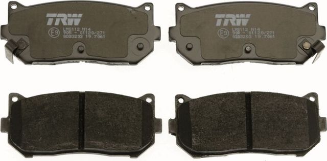 Тормозные колодки TRW COTEC задние для Kia Clarus II 1998-2001. Артикул GDB3203