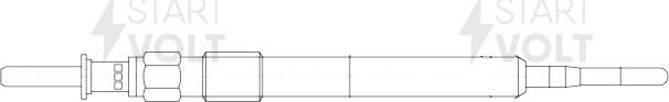 Свеча накаливания (накала) StartVOLT. Артикул GLSP 153