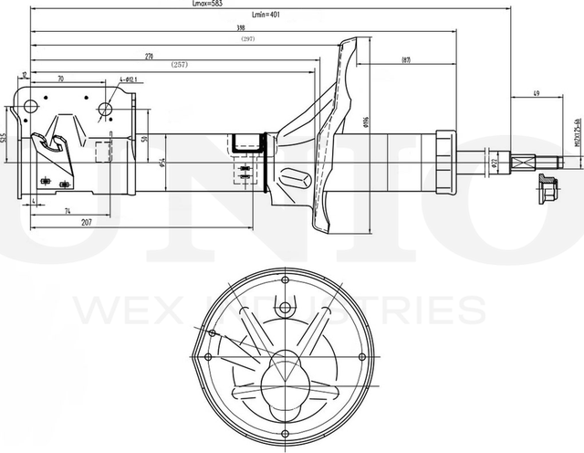 Амортизатор подвески (Unio). Артикул SAB-10121