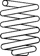 Пружина подвески SACHS передняя для Volkswagen Polo III 1994-1999. Артикул 997 762