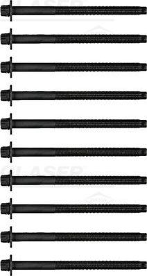 Комплект болтов ГБЦ Glaser для Ford Tourneo Connect II 2018-2026. Артикул T40595-00