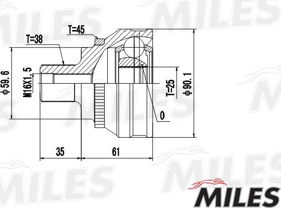 Тормозной диск Miles. Артикул K000284