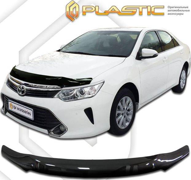 Дефлектор СА Пластик для капота (Classic черный) Toyota Camry 50, 55 (V50, V55, XV50, XV55) 2014-2026. Артикул 2010010110574