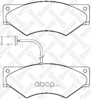 Тормозные колодки Stellox. Артикул 85-01439-SX