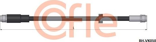 Тормозной шланг Cofle. Артикул 92.BH.VK010