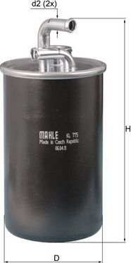 Топливный фильтр Mahle. Артикул KL 775