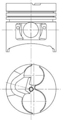 Поршень Kolbenschmidt для Mitsubishi Galant IV 1980-1984. Артикул 94374720