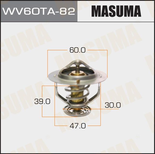 Термостат Masuma для Toyota Dyna U300 – U400  2001-2011. Артикул WV60TA-82