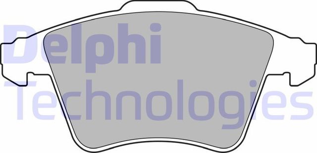 Тормозные колодки Delphi (Low-Metallic). Артикул LP3142