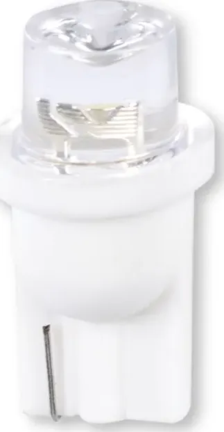 T011 T10/белый/ (W2.1x9.5d) 1LED усечённая W5W,10 шт. (AVS). Артикул A78594S