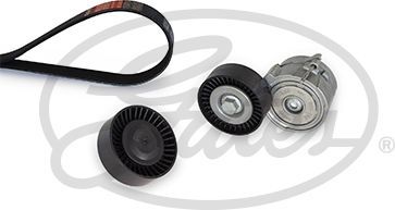 Приводной ремень поликлиновой с роликами (комплект) Gates Micro-V® для Audi S5 I (8T) 2009-2017. Артикул K016PK2448