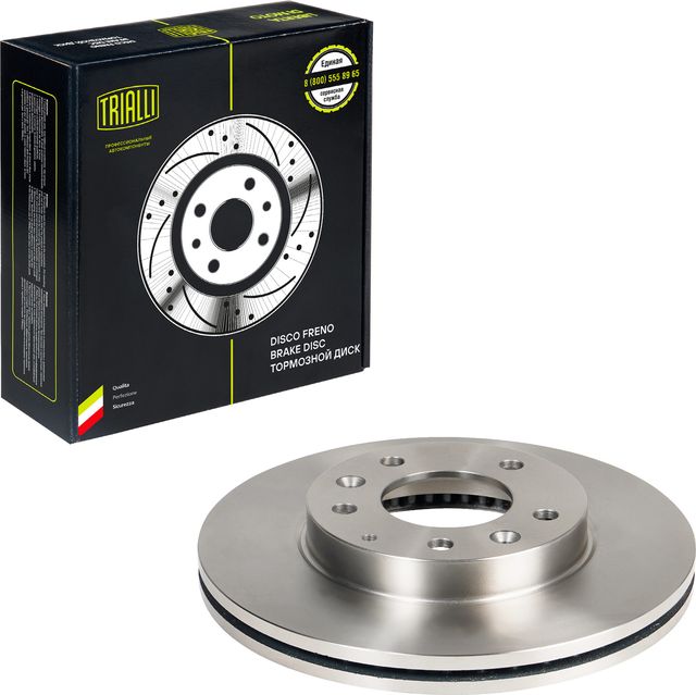 Тормозной диск Trialli передний для Mazda Premacy I (CP) 1999-2005. Артикул DF 250104