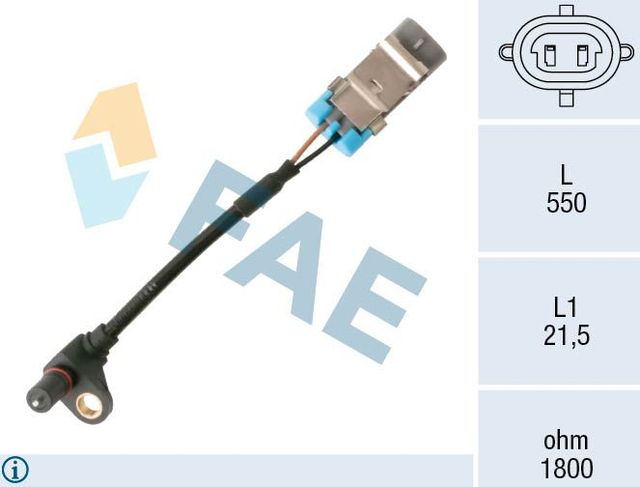 Датчик ABS FAE для Daewoo Kalos 2002-2007. Артикул 78359