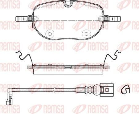 Тормозные колодки Remsa. Артикул 1963.01